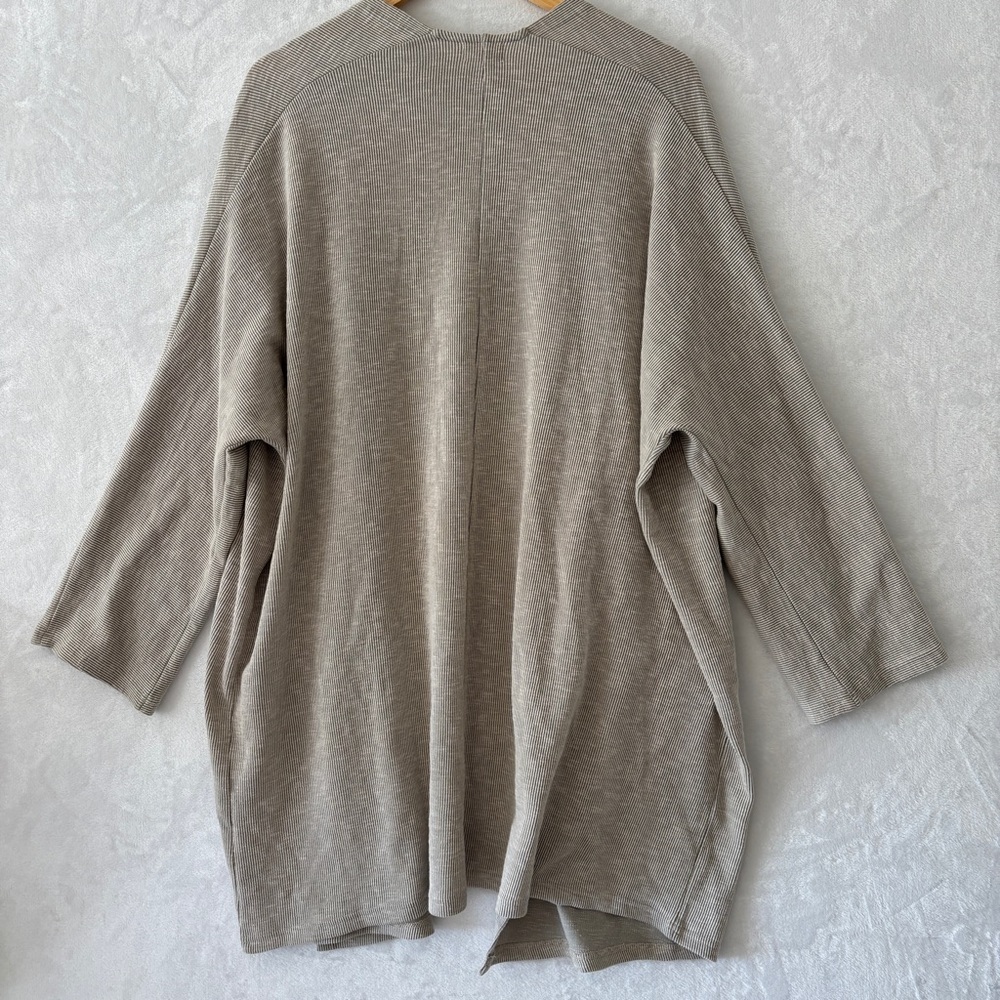DONNI Women's casual ribbed lounge wear oversized One Size Fits All Cardigan - Picture 7 of 8